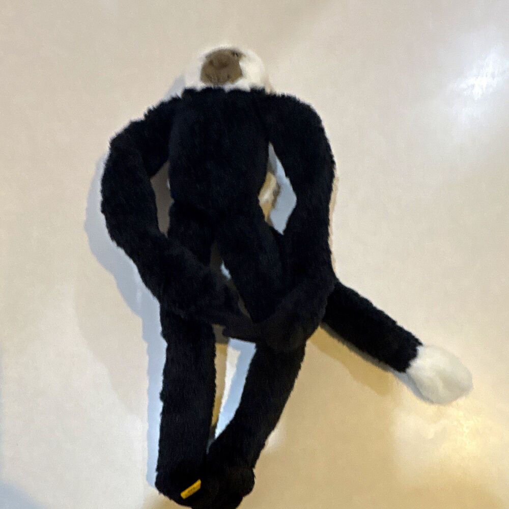 Wild Republic Black Monkey Plush Stuffed Animal White Face Washable Retired M